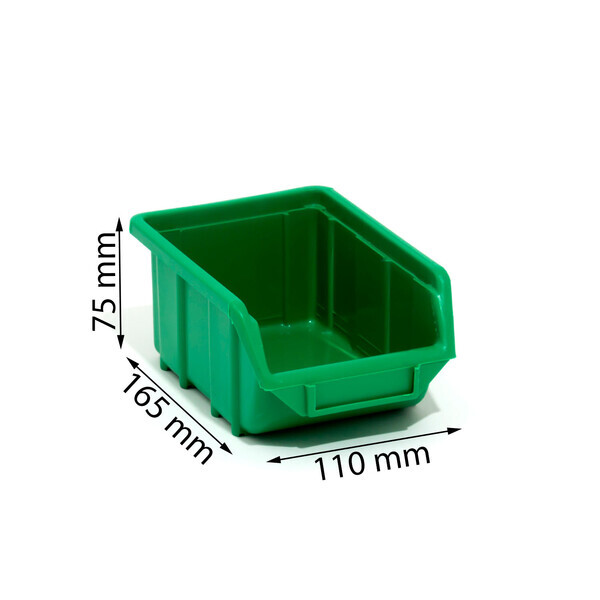 Schraubenbox Regalkasten Grün Stapelbox Werkstattkiste Materialbehälter