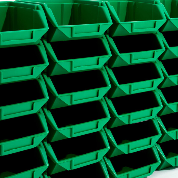 Sichtlagerbox Grün Materialbehälter 3,5 Liter stapelbar Regalkiste