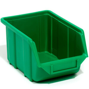 Sichtlagerbox Grün Materialbehälter 3,5 Liter stapelbar...