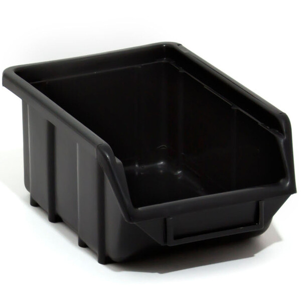 Stapelbox Schwarz Werkstattkiste Schraubenbox Regalkasten Materialbehälter