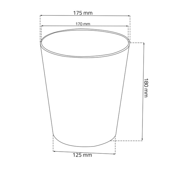 Blumenbertopf 3 Liter Pflanztopf Blumentopf  17,5 cm bertopf rosa